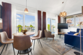 Voll ausgestattetes, luxuriöses Penthouse mit Urlaubsflair und Weitblick - Wohnen/Essen/Kochen