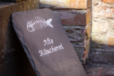 Besondere Lage am Kutterhafen – Ferienhaus mit Hafen- und Weitblick über das Weltnaturerbe Wattenmeer - Detail - Schiefertafel