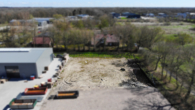 Neubau! 3 x Hallenabteil mit jeweils 200 m² im Gewerbegebiet Schirum zu vermieten! - Vogelperspektive